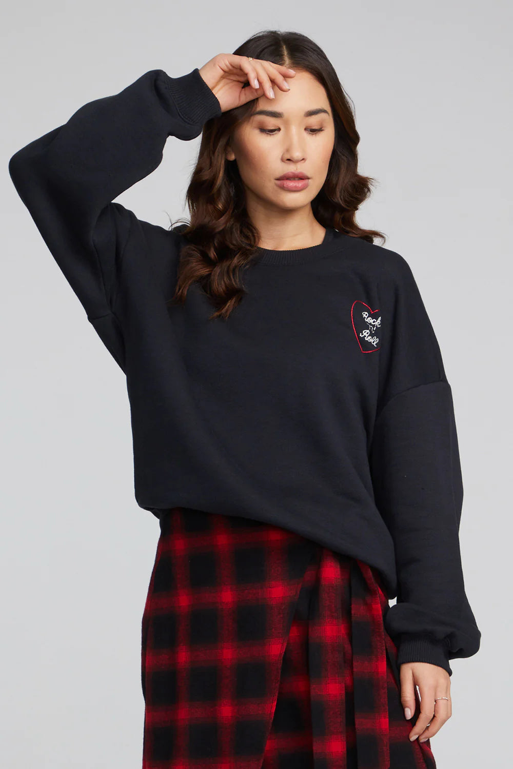 Chaser store heart sweatshirt