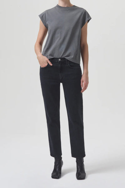 Kye Mid Rise Straight Crop (STRETCH) in Diversion – AGOLDE