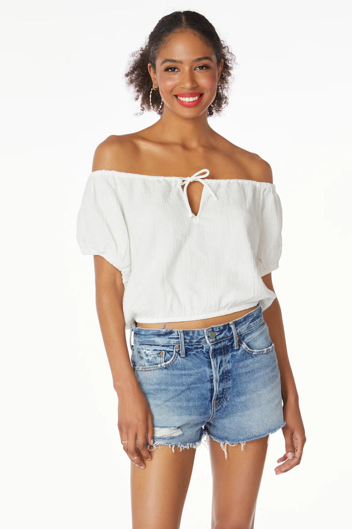 Boatneck Tie Top