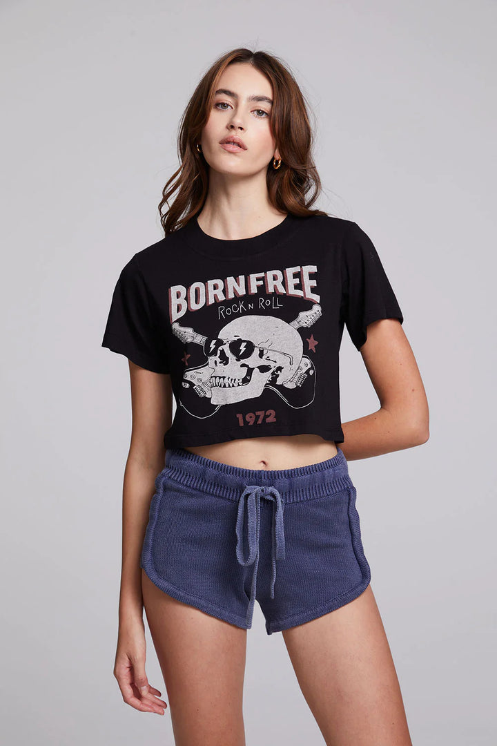 Crop Born Free Tee