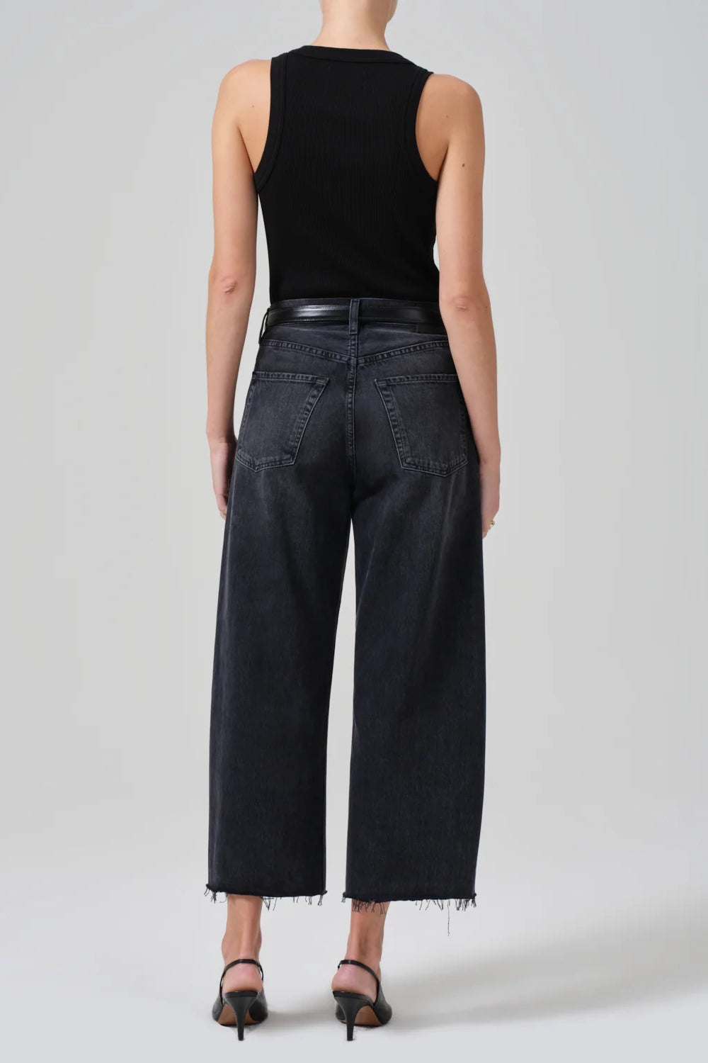 Ayla Raw Hem Crop Jean