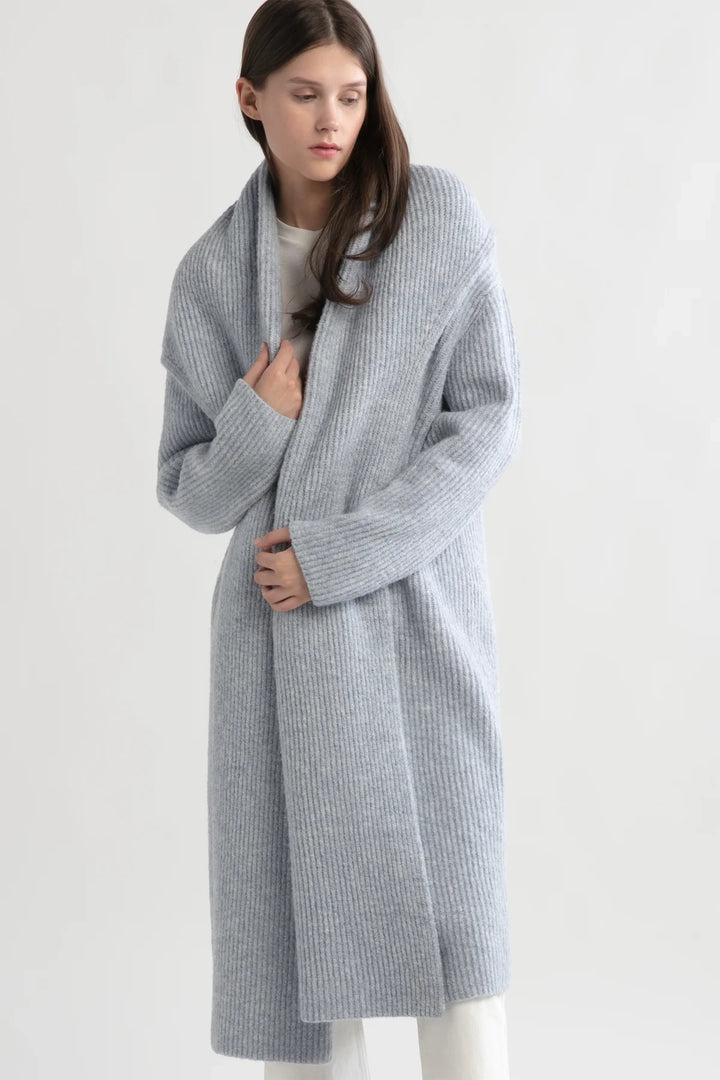 Shawl Collar Long Cardigan