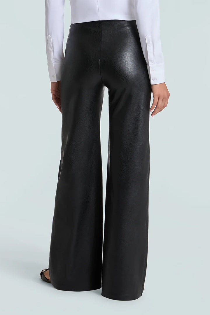 Faux Leather Wide Leg Pant