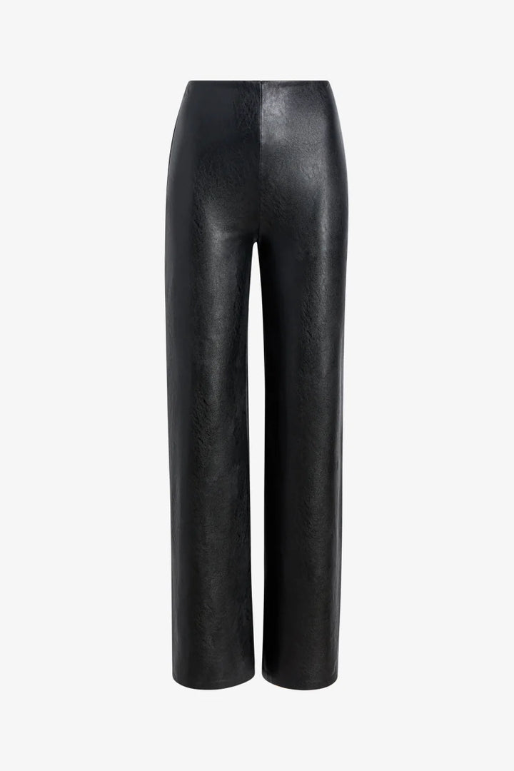 Faux Leather Wide Leg Pant