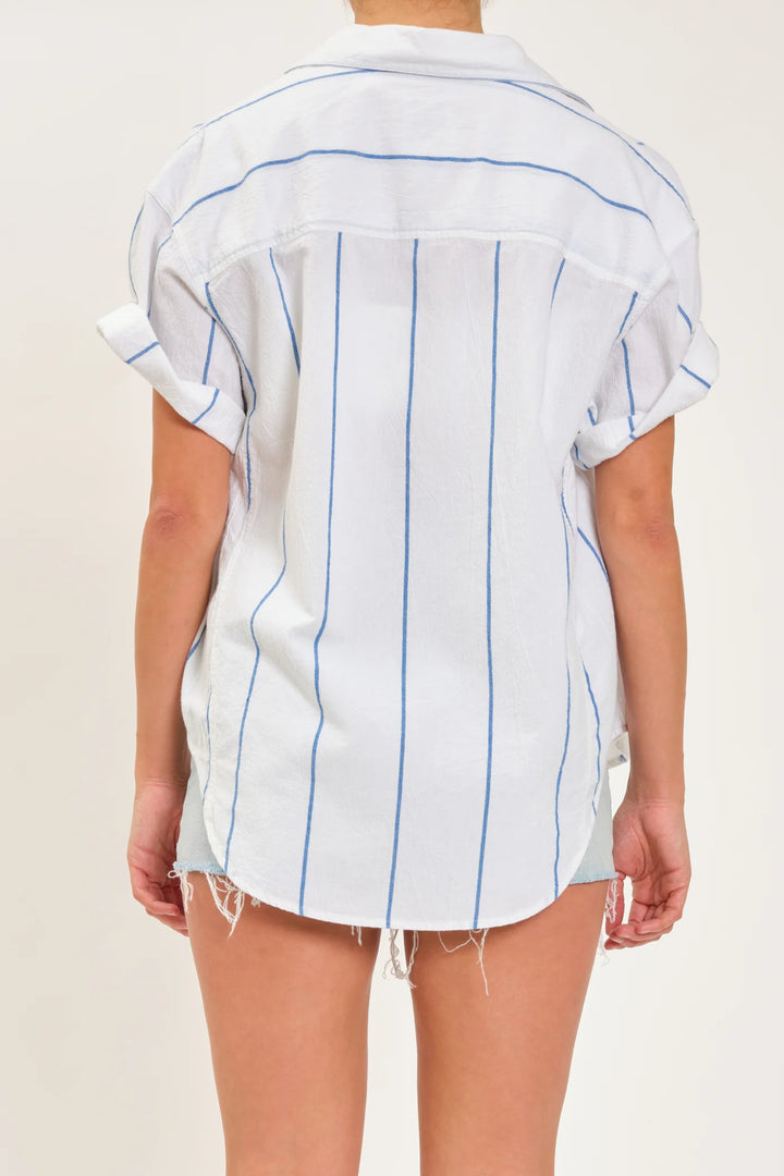 Breezy Boyfriend Stripe Shirt