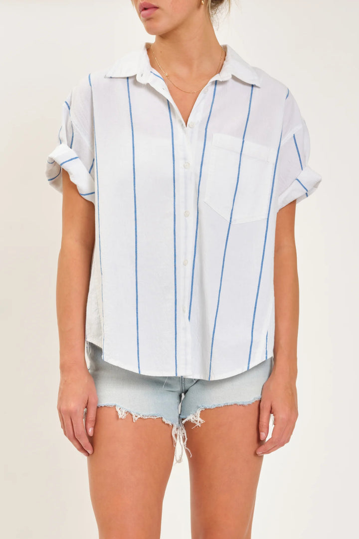 Breezy Boyfriend Stripe Shirt