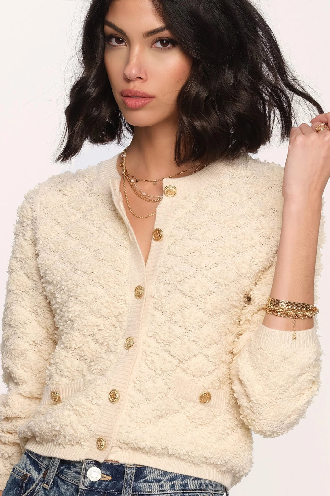 Kiel Diamond Knit Cardi