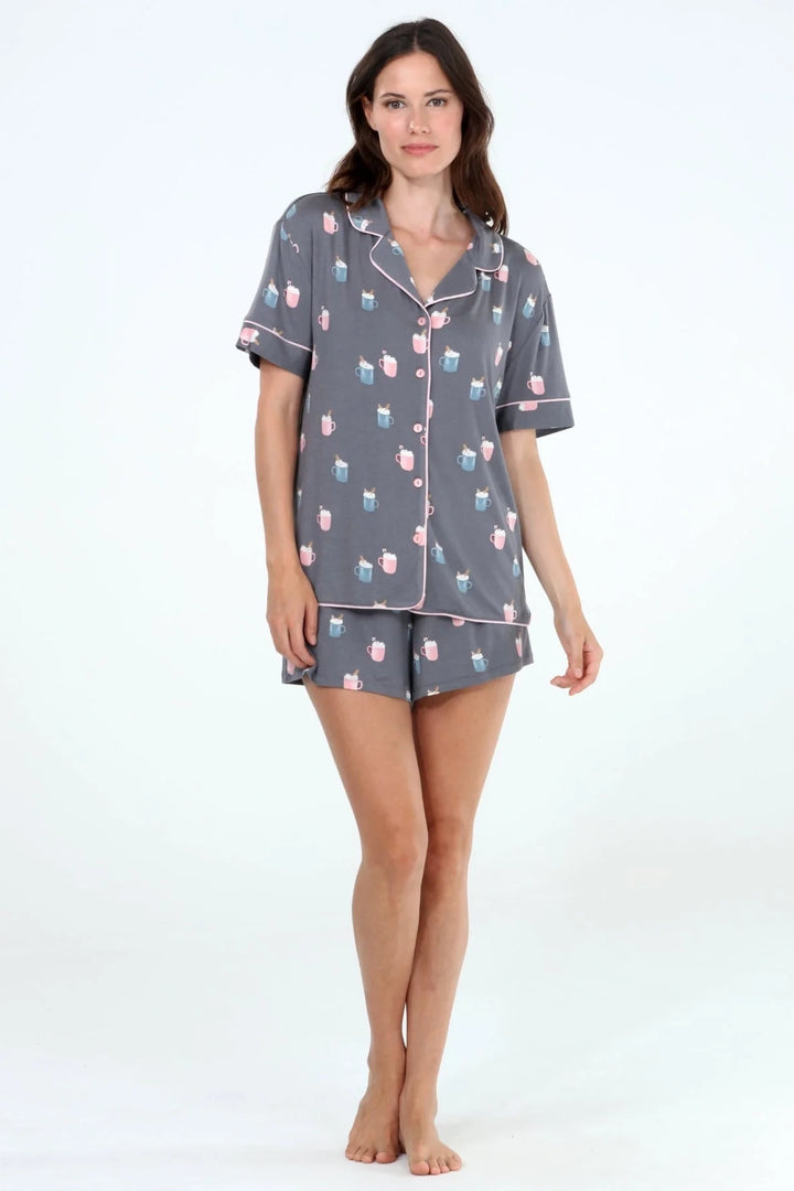 Ash Mugs Short PJ Set