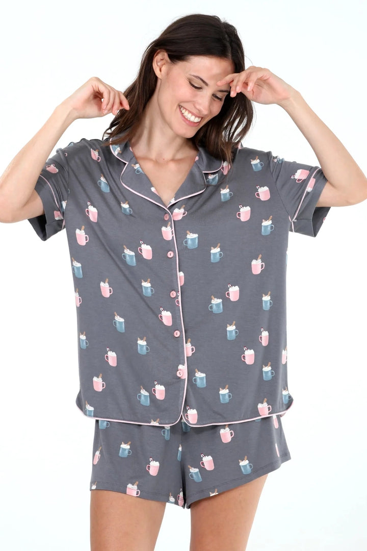 Ash Mugs Short PJ Set