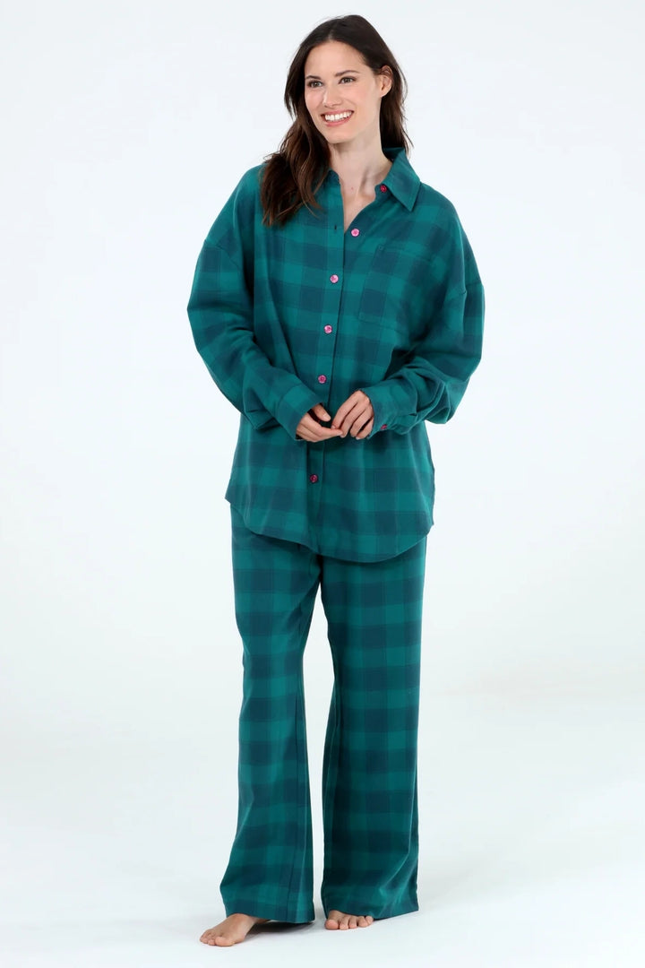 Bayberry Plaid Pant PJ Set