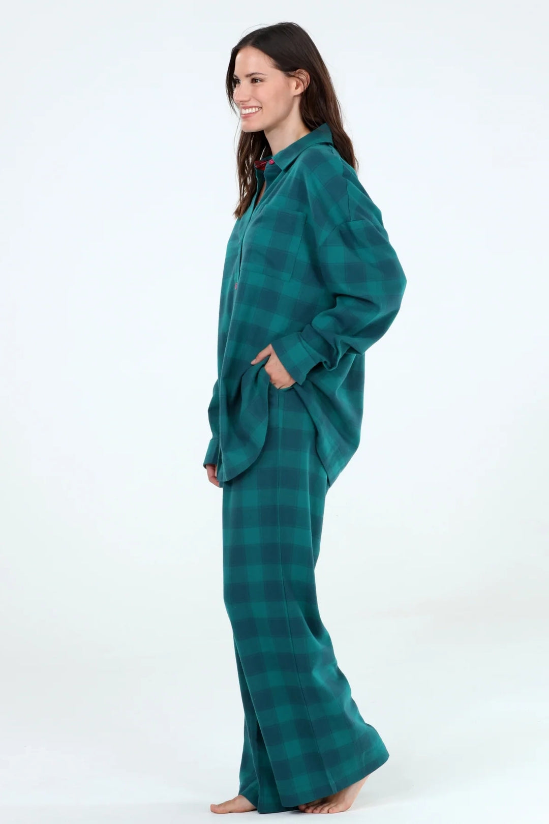 Bayberry Plaid Pant PJ Set