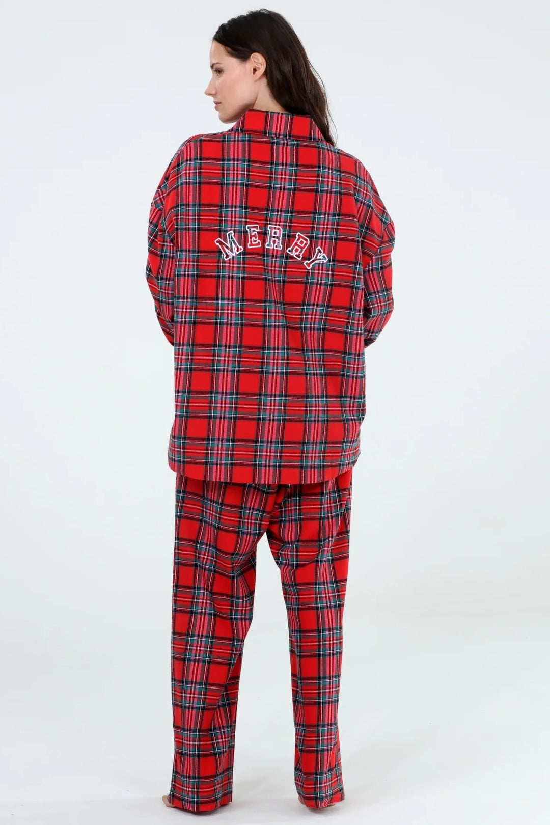 Love Song Plaid PJ Set