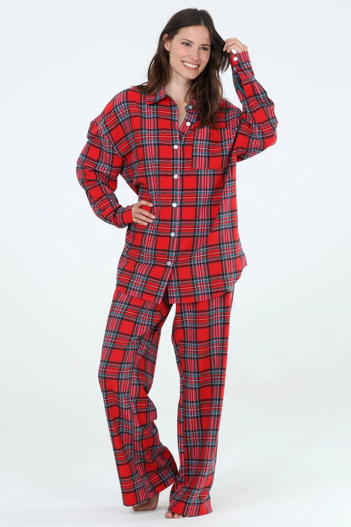 Love Song Plaid PJ Set