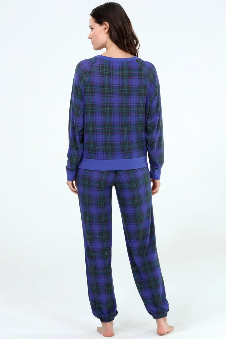 Noel Plaid Pant PJ Set