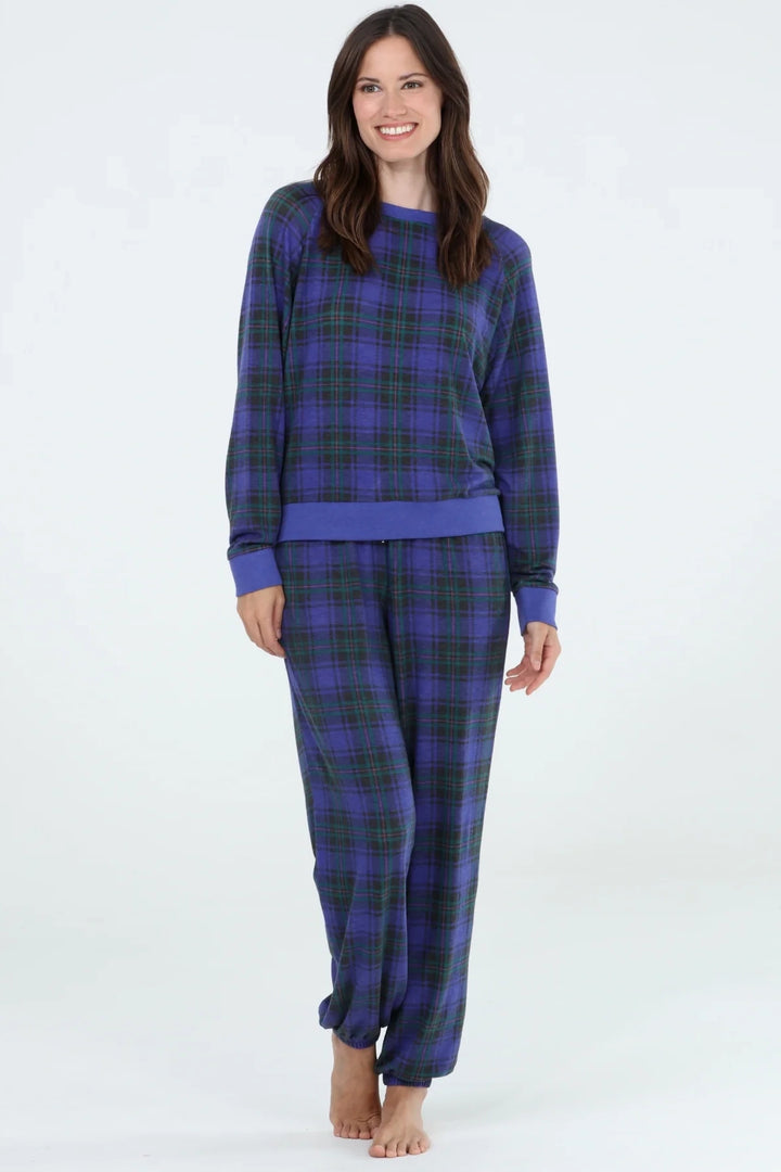 Noel Plaid Pant PJ Set