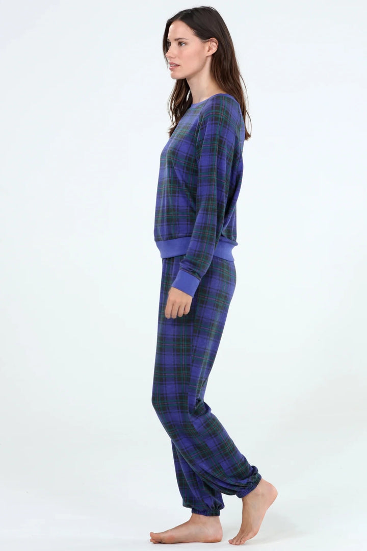 Noel Plaid Pant PJ Set