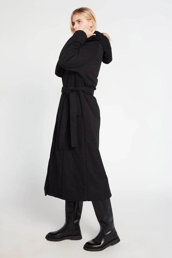 Belted Cotton Jersey Robe Coat