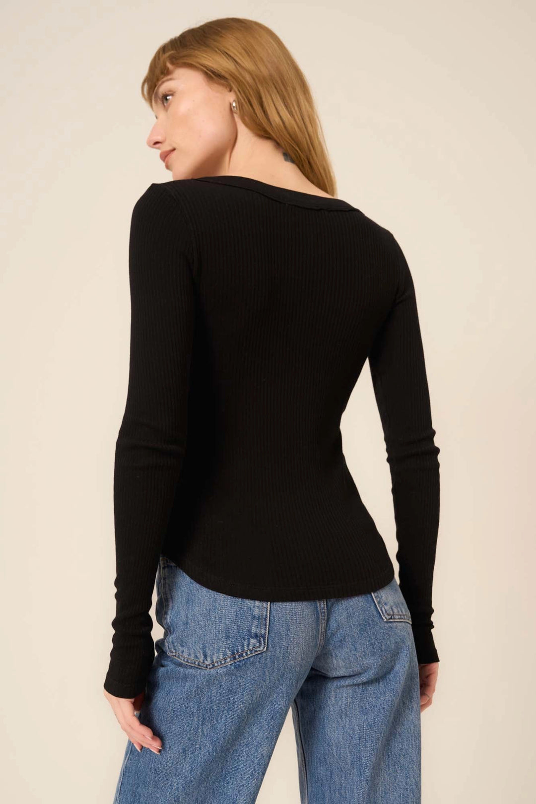 The Comeback Notch Neck Long Sleeve