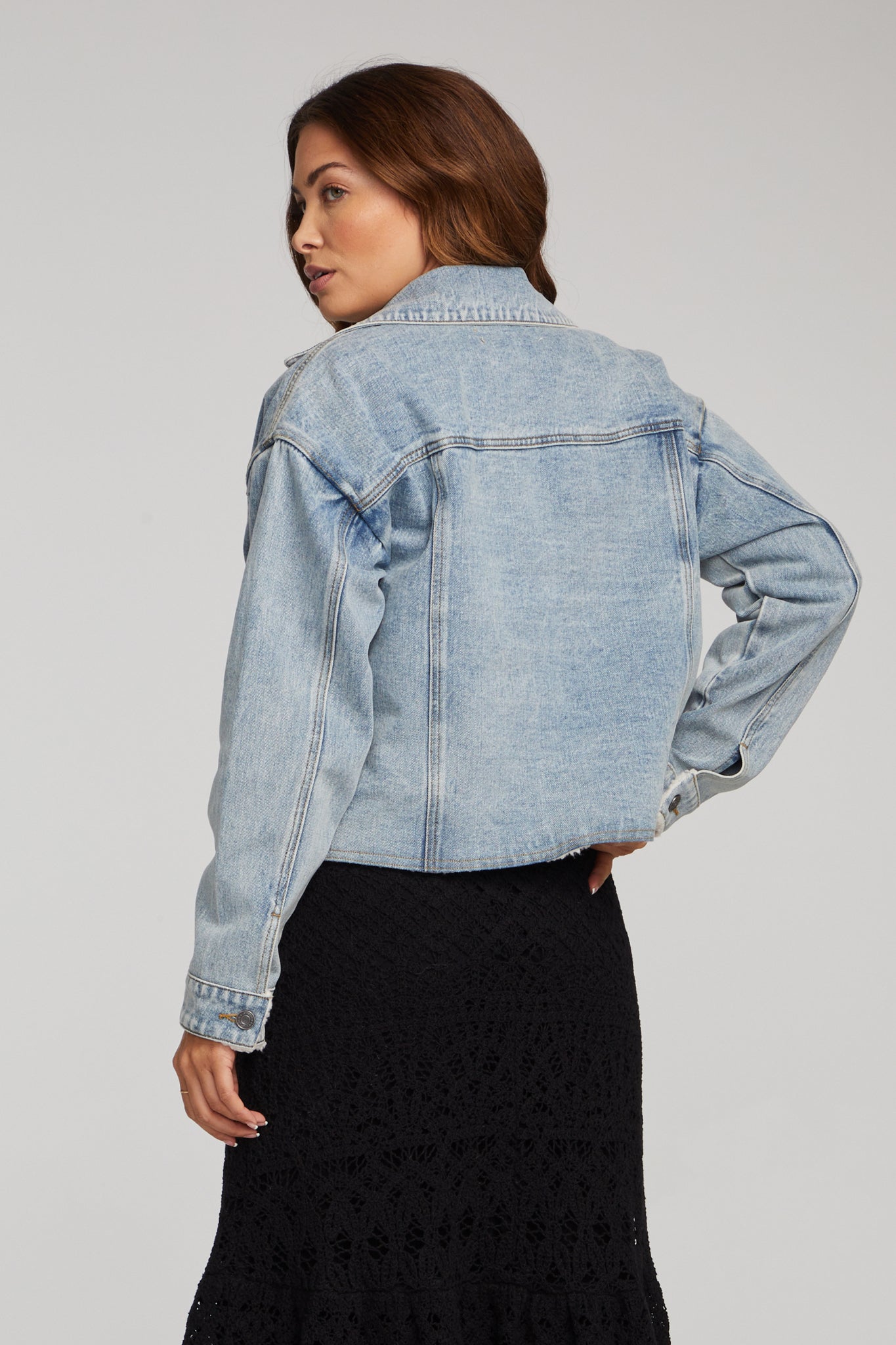 Salt Water Luxe Bobby's Shearling Denim Jacket Denim / Small