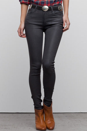 Leatherette Rocket High Rise Jean