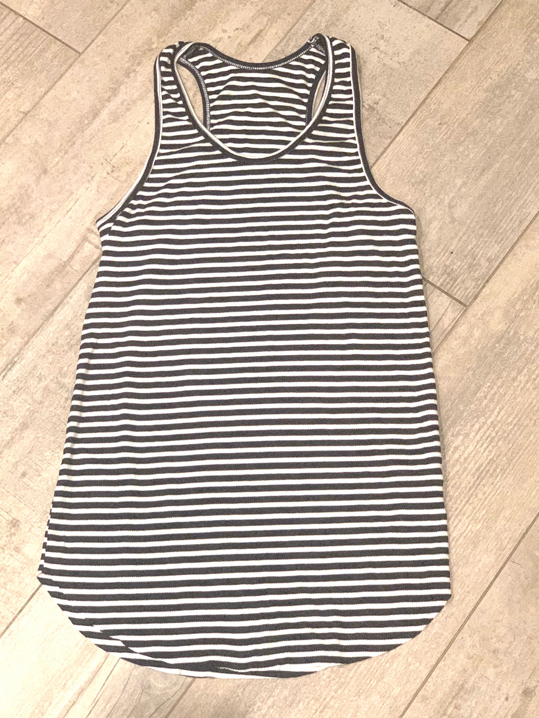 Calvin Racer Back Stripe Rib Tank