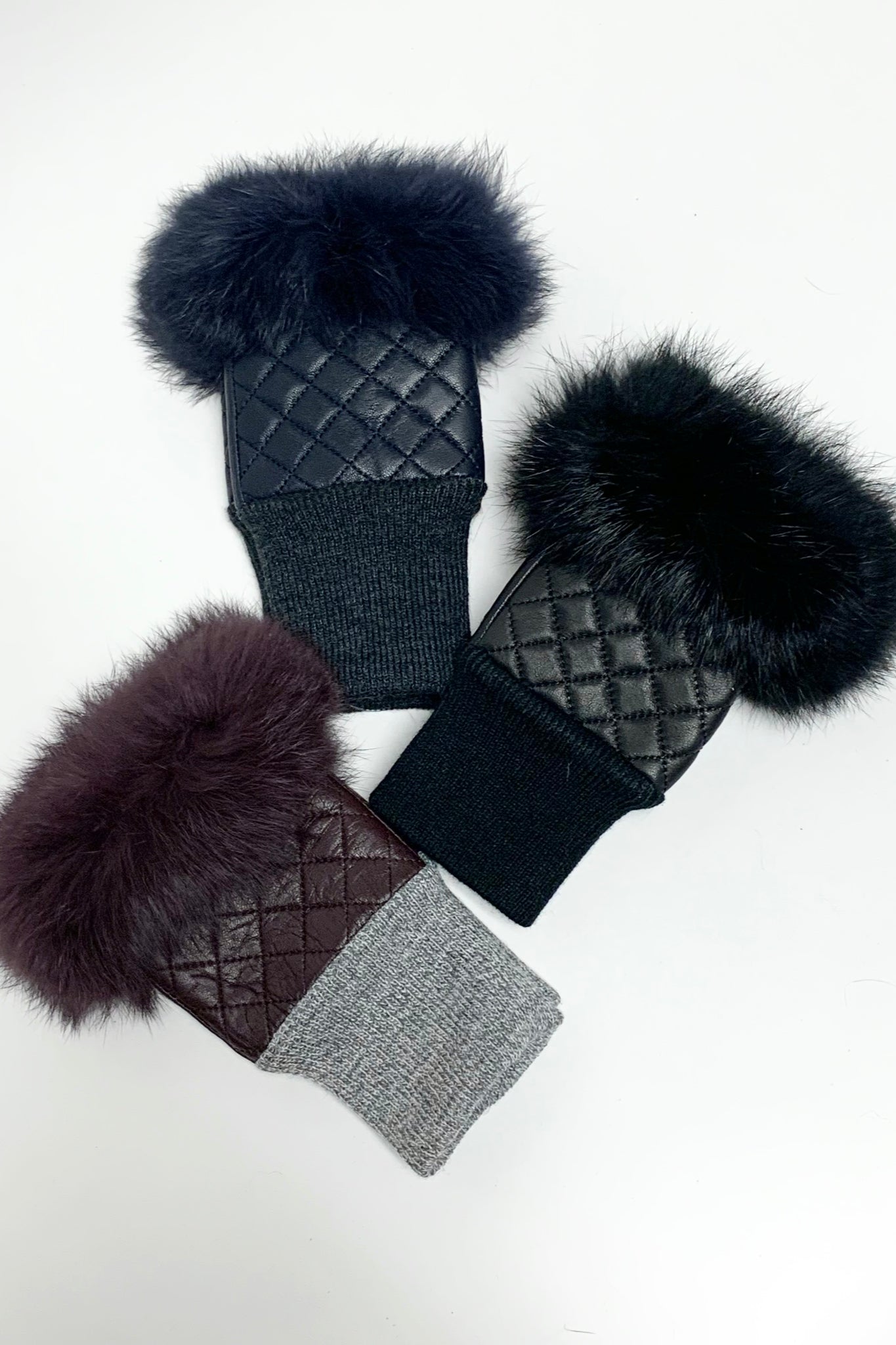 Genuine Fur gloves top hand made