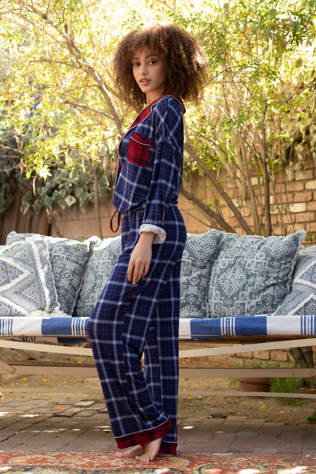 Tucked in Plaid Jumpsuit