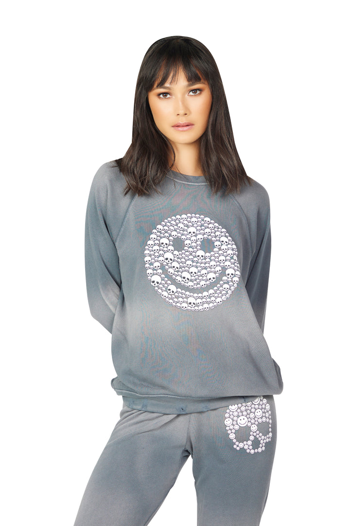 Anela Happy Skull Sweat Shirt