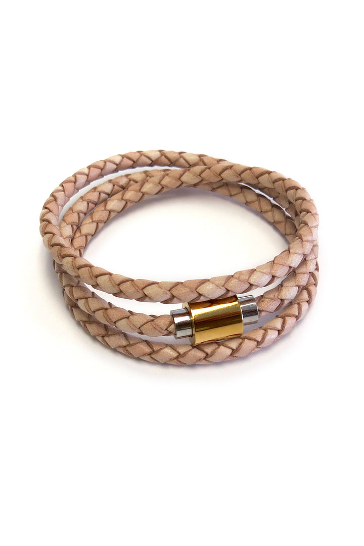 Triple Wrap Leather Bracelet