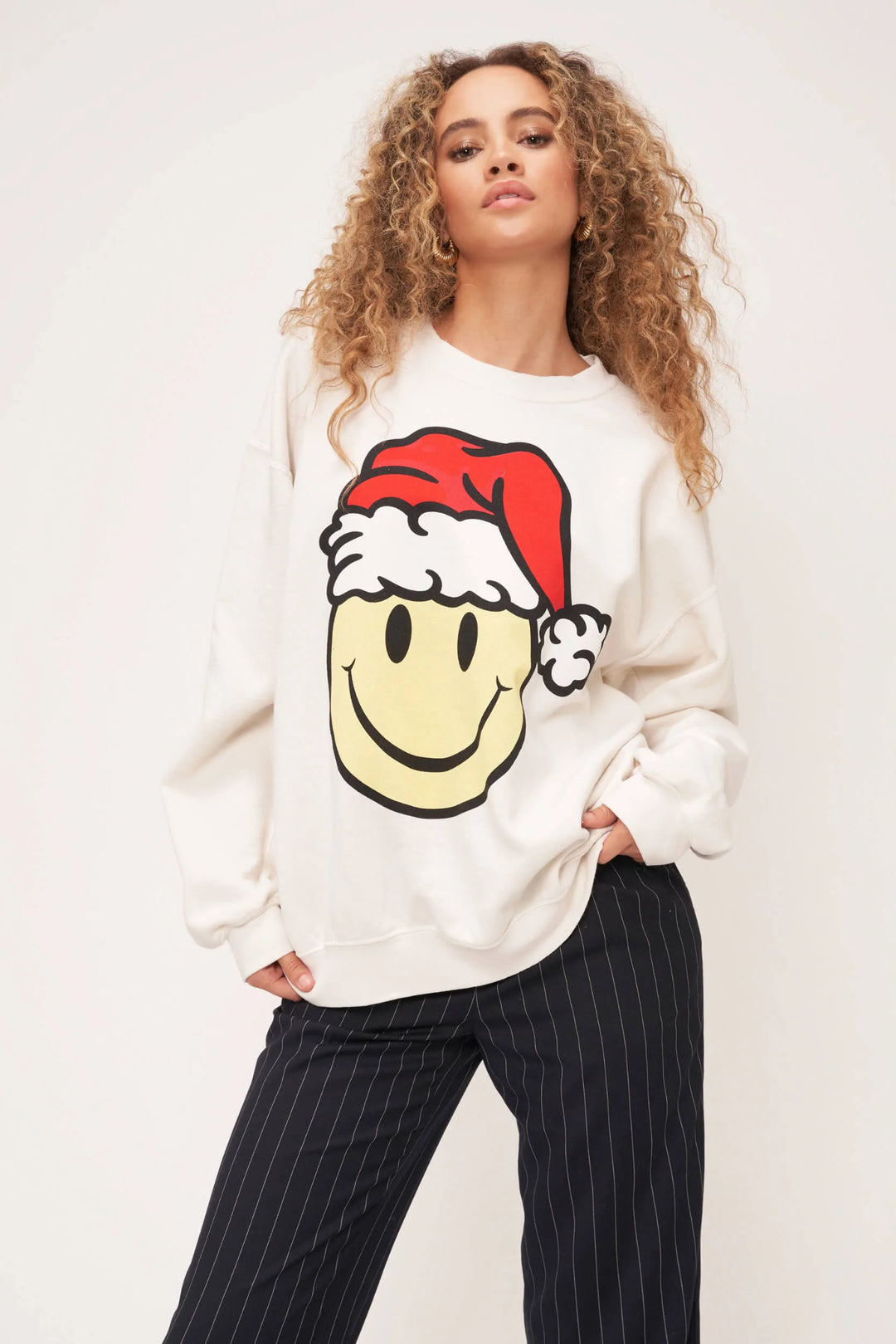 Santa Smiley Sweatshirt