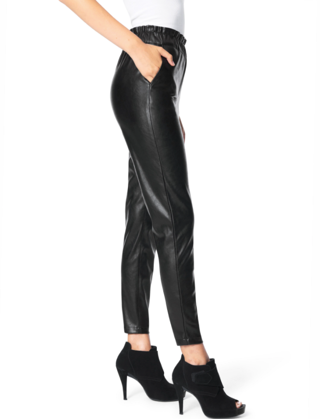 Paperbag Faux Leather Pant