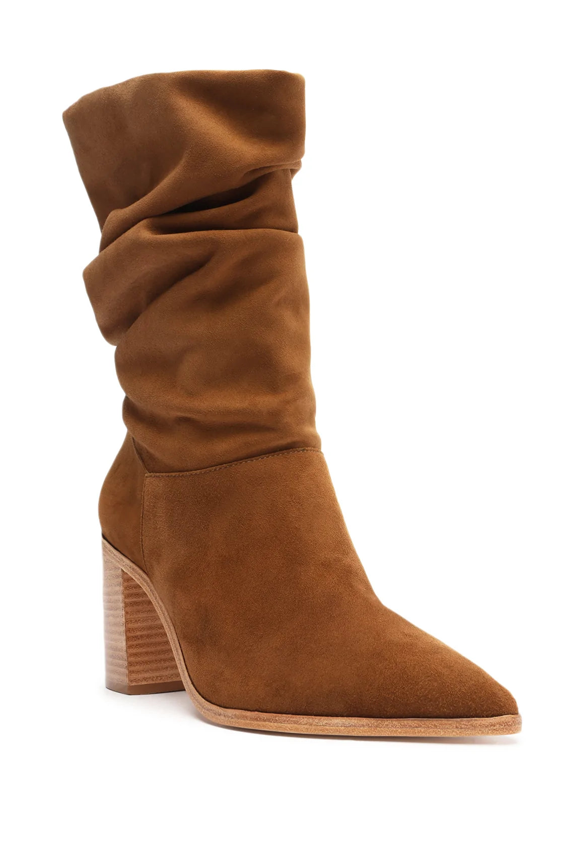 Schutz Ashlee hot Suede Slouch Dress Boots Size 6.5