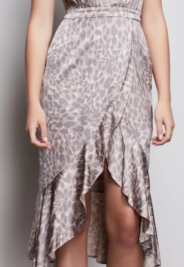 Resort Halter Leopard Dress